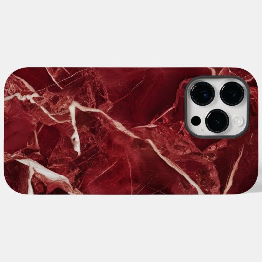 Coques Case-Mate iPhone Marbre rouge (Verso (horizontal))