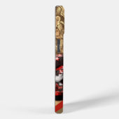 Coques Case-Mate iPhone marbre rouge beige chic cool doré (Verso / Droite)