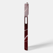 Coques Case-Mate iPhone Marbre rouge brillant de luxe (Verso / Droite)