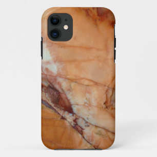 Case-Mate iPhone Case Marbre rouge et blanc orange Coque-Mate Pierre