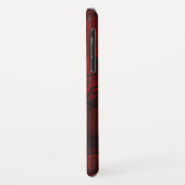 Coques Case-Mate iPhone Marbre rouge et noir classique (Dos/Gauche)