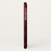 Coques Case-Mate iPhone Marbre rouge et noir classique (Dos/Gauche)