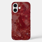 Coques Case-Mate iPhone Marbre rouge foncé (Verso)