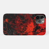 Coques Case-Mate iPhone Marbre rouge, noir et gris Abstrait (Dos (Horizontal))