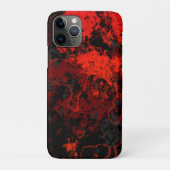 Coques Case-Mate iPhone Marbre rouge, noir et gris Abstrait (Dos)