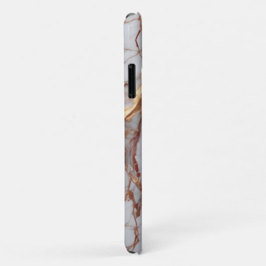 Coques Case-Mate iPhone marbre rouge or (Dos/Droite)