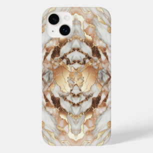 Coque Pour iPhone 14 Plus Marbre Tendance Luxueux Or Rose Glam
