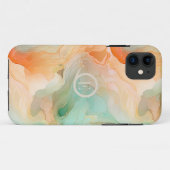 Coques Case-Mate iPhone Marbre Terracotta et jade (Dos (Horizontal))