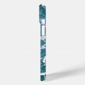 Coques Case-Mate iPhone marbre turquoise (Verso / Gauche)