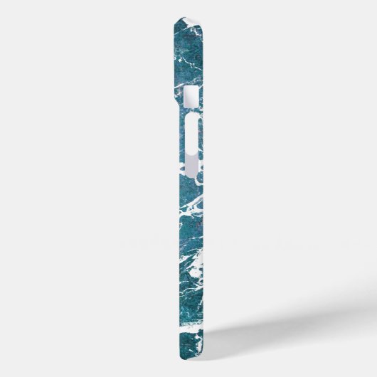 Coques Case-Mate iPhone marbre turquoise (Verso / Gauche)
