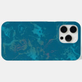 Coques Case-Mate iPhone Marbre turquoise (Verso (horizontal))