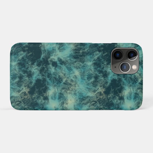 Coques Case-Mate iPhone Marbre turquoise Abstrait (Dos (Horizontal))
