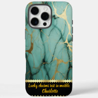 Marbre turquoise et or avec des motifs complexes