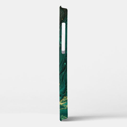Coques Case-Mate iPhone Marbre vert : Abstrait Agate Ripple. (Verso / Gauche)