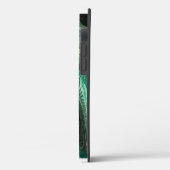 Coques Case-Mate iPhone Marbre vert : Abstrait Agate Ripple. (Verso / Gauche)