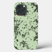 Coques Case-Mate iPhone Marbre vert Abstrait avec éclaboussures de peintur (Verso)