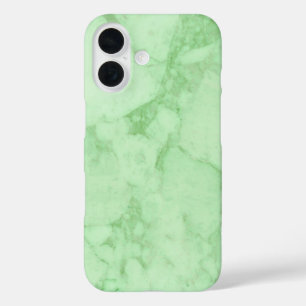 Coques iPhone 16 Marbre vert clair