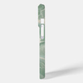Coques Case-Mate iPhone Marbre vert doux avec Veines blanches (Verso / Gauche)