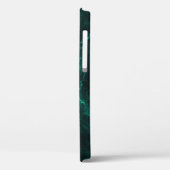 Coques Case-Mate iPhone Marbre vert foncé, texture transparente. (Verso / Gauche)