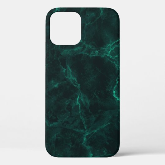 Coques Case-Mate iPhone Marbre vert foncé, texture transparente. (Verso)