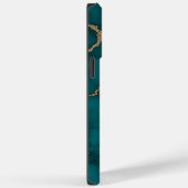 Coques Case-Mate iPhone Marbre vert or moderne (Verso / Droite)