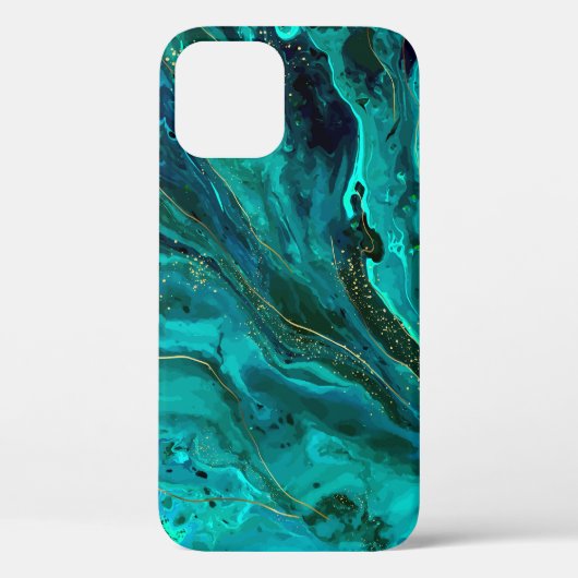 Coques Case-Mate iPhone Marbre vert & Or : Texture luxueuse (Verso)