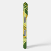 Coques Case-Mate iPhone Marbre vert - style marbré de papier (Verso / Droite)
