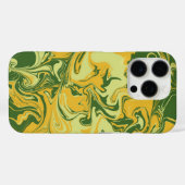 Coques Case-Mate iPhone Marbre vert - style marbré de papier (Verso (horizontal))