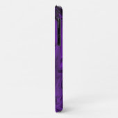 Coques Case-Mate iPhone Marbre violet et noir poli (Dos/Gauche)