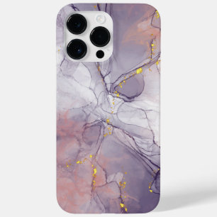 Coque Pour Pour iPhone 14 Pro Max Marbre violet et or