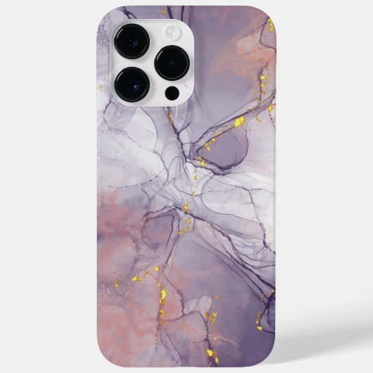 Coques Case-Mate iPhone Marbre violet et or (Verso)