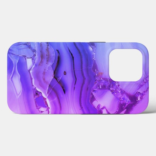 Coques Case-Mate iPhone Marbre violet exotique (Verso (horizontal))