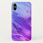 Coques Case-Mate iPhone Marbre violet exotique (Dos)
