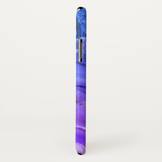 Coques Case-Mate iPhone Marbre violet exotique (Dos/Droite)