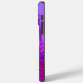 Coques Case-Mate iPhone Marbre violet exotique (Verso / Gauche)