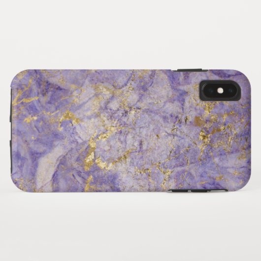Coques Case-Mate iPhone Marbre violet pourpre d'or (Dos (Horizontal))
