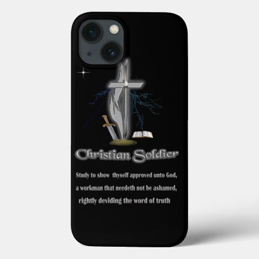 Coques Case-Mate iPhone marchandises de soldat chrétien (Verso)