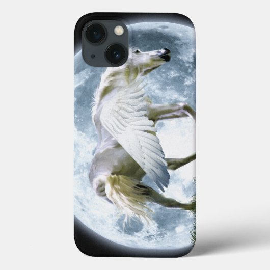 Coques Case-Mate iPhone Marcher Pegasus & Pleine lune Imaginaire Art (Verso)