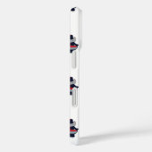 Coques Case-Mate iPhone Marching Band Drummer Cat Navy Blue Red Pattern (Verso / Droite)