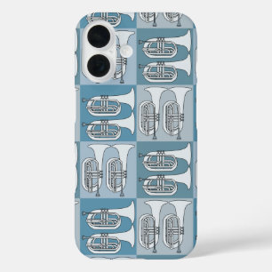 Coques iPhone 16 Marching Baritone Crosshatch