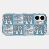 Coques Case-Mate iPhone Marching Baritone Crosshatch (Verso (horizontal))