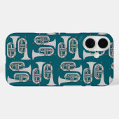 Coques Case-Mate iPhone Marching Baritone Crosshatch (Verso (horizontal))