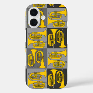 Coques iPhone 16 Marching Baritone Crosshatch