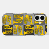 Coques Case-Mate iPhone Marching Baritone Crosshatch (Verso (horizontal))