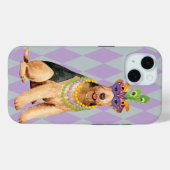 Coques Case-Mate iPhone Mardi Gras Airedale (Verso (horizontal))