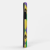 Coques Case-Mate iPhone Mardi Gras Arlequin Fleur De Lis (Dos/Droite)