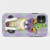 Coques Case-Mate iPhone Mardi gras Boston Terrier (Dos (Horizontal))