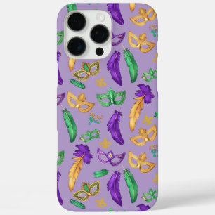Coques iPhone 16 Pro Max Mardi Gras coloré à motifs