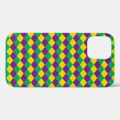 Coques Case-Mate iPhone Mardi Gras Diamonds : Motif festif dynamique (Verso (horizontal))