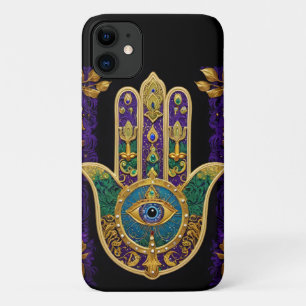 Case-Mate iPhone Case Mardi Gras Gold violet vert Hamsas Art